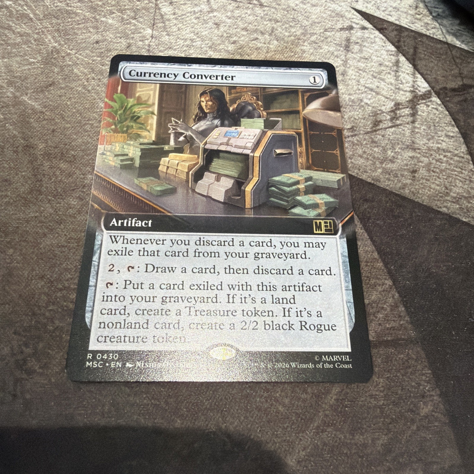 Currency Converter (Extended Art) 430 MTG MSC Commander: Marvel Super Heroes NM