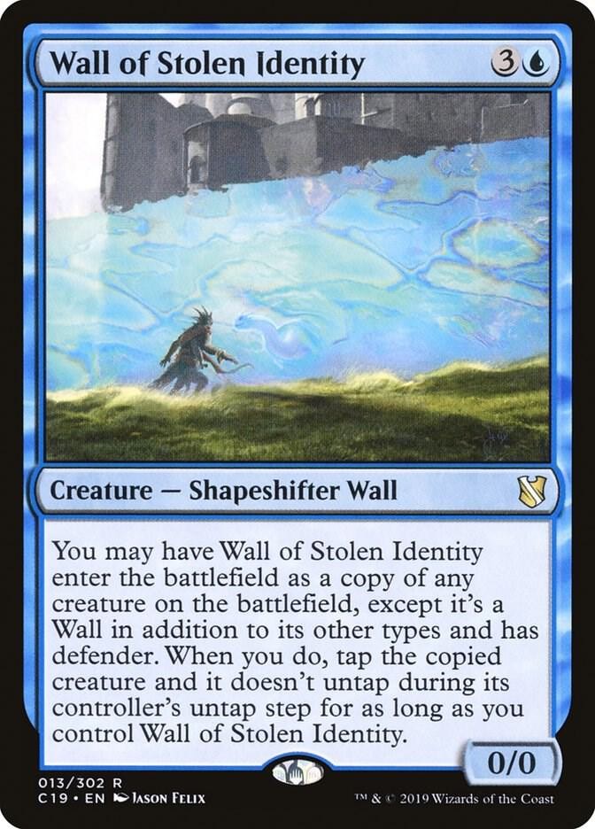 1x Wall of Stolen Identity – Commander 2019 – NM – MTG