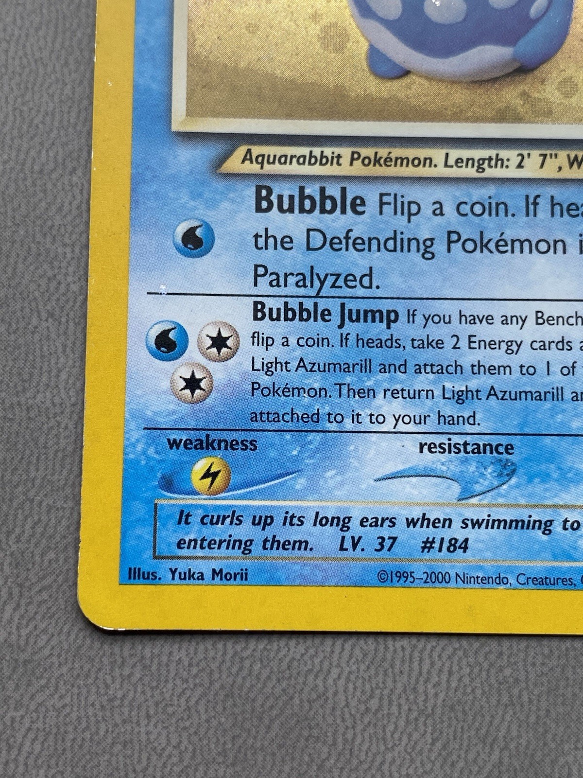 Light Azumarill 13/105 Rare Neo Destiny Pokemon Unlimited Holo