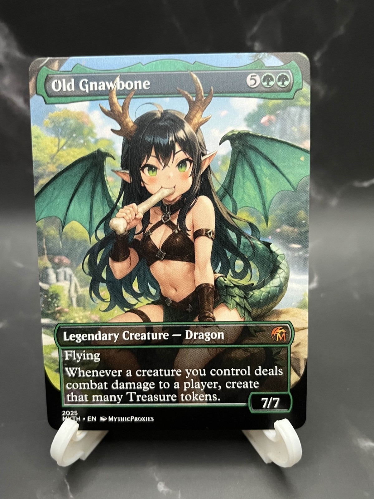 Old Gnawbone Anime Style High Quality Altered Art Custom Playtest Card