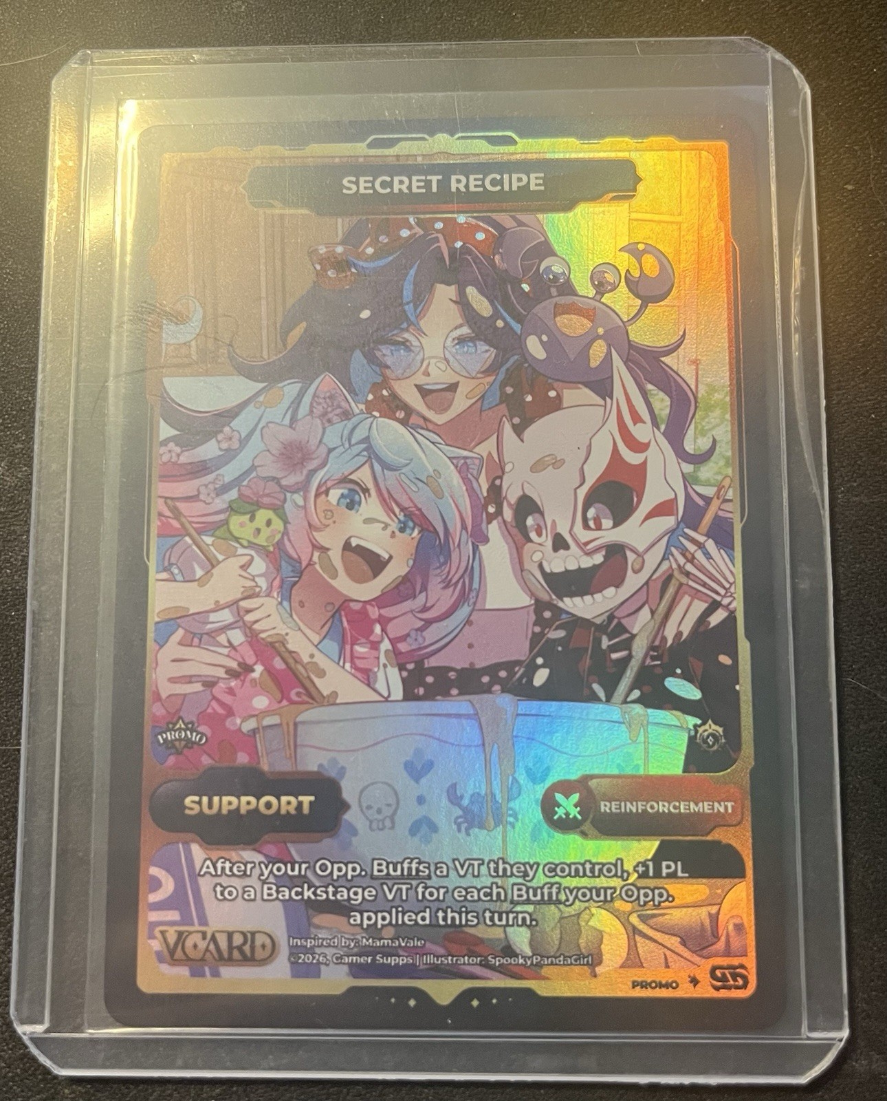 Gamersupps MamaVale: “Secret Recipe” V Card” Promo Card 1/10 Holo Version