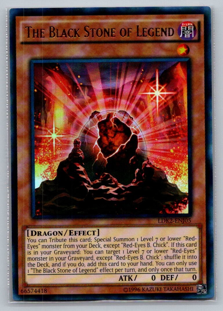 The Black Stone of Legend LDK2-ENJ05 Ultra Rare Legendary Decks II Yu-Gi-Oh NM