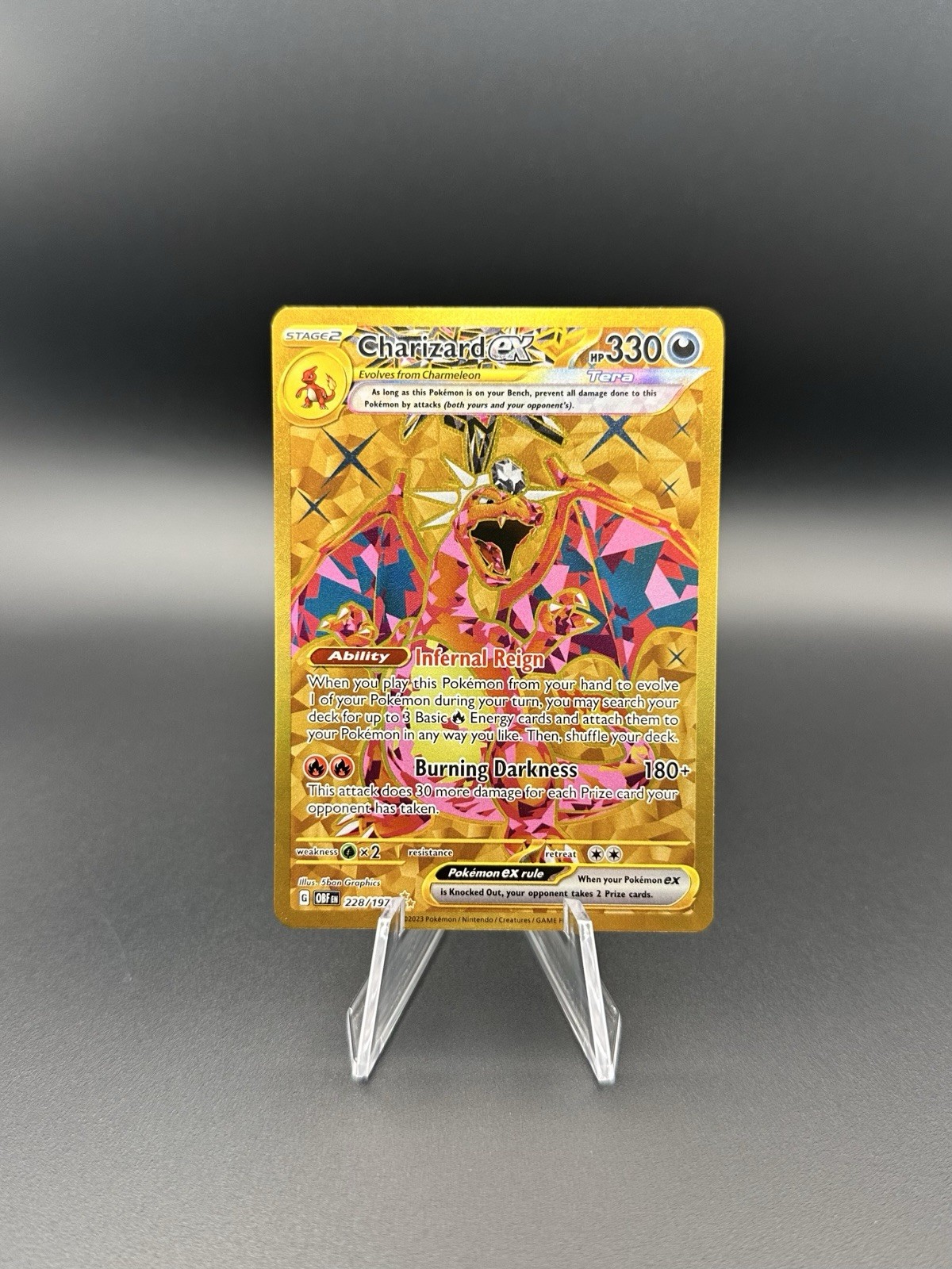 Charizard Ex Holo Obsidian Flames 228/197