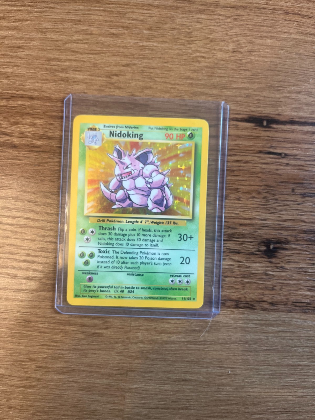 Nidoking 11/102 Base Set Rare Holo