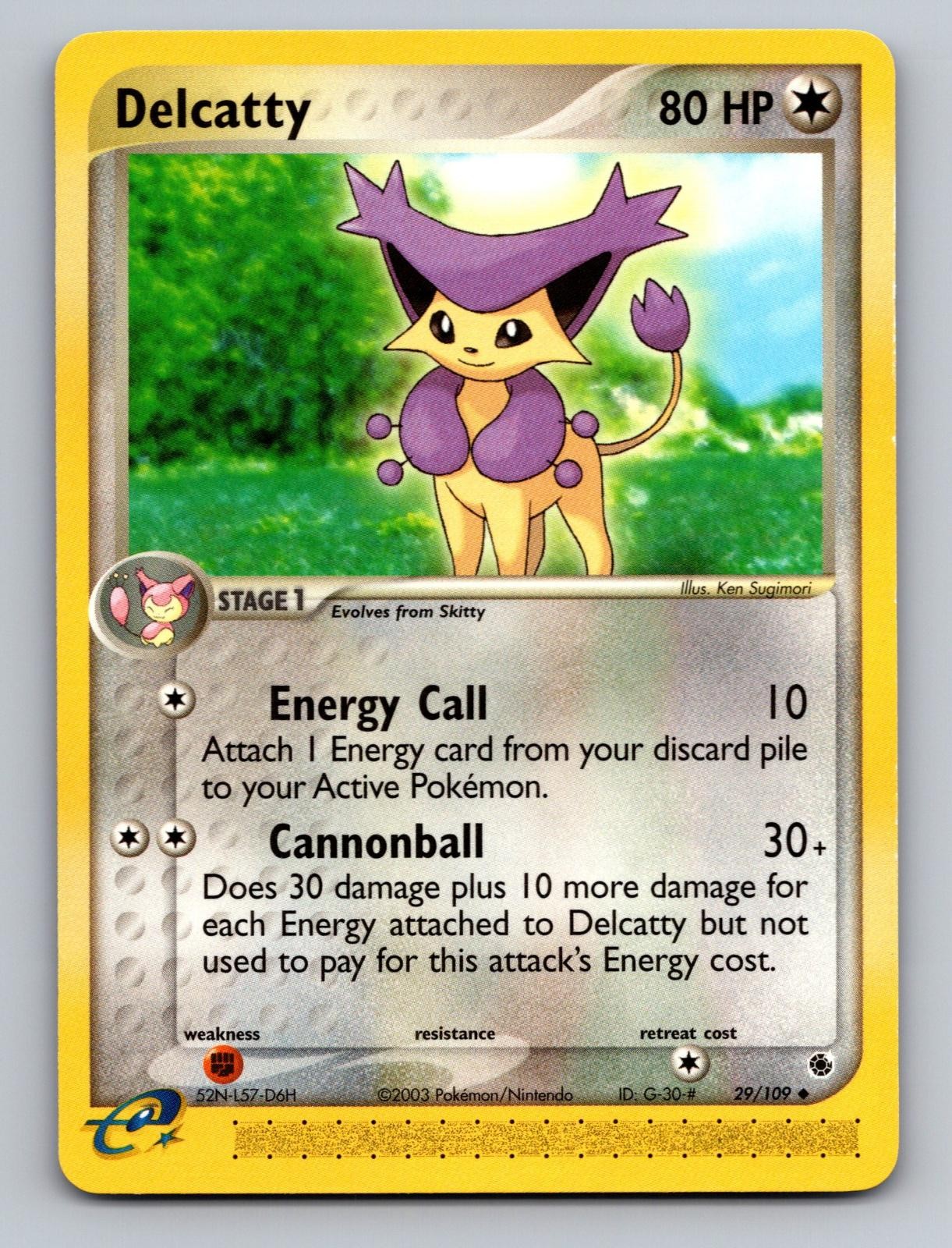 Delcatty 29/109 Ruby & Sapphire Uncommon Near Mint
