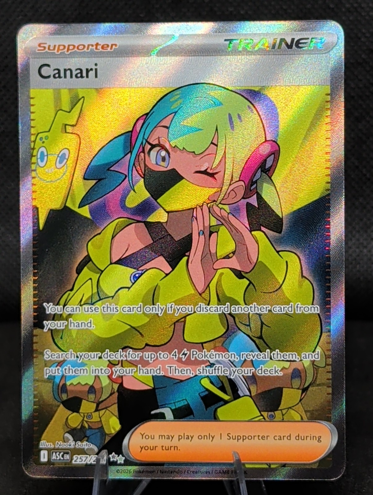 Canari 257/217 Full Art Ultra Rare Trainer – Pokemon TCG: Ascended Heroes