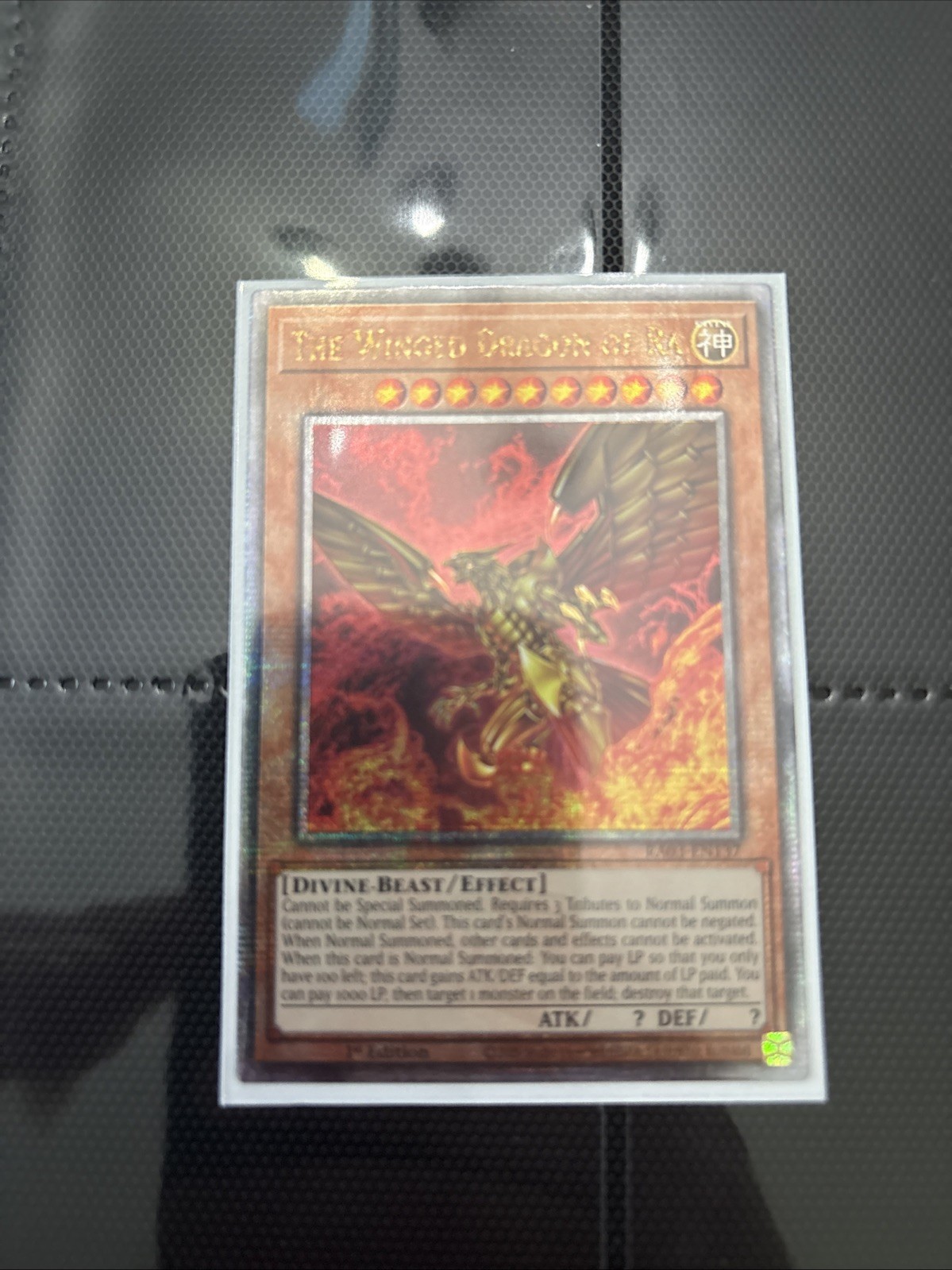 The Winged Dragon of Ra (Quarter Century Secret Rare) RA03-EN137 Quarter Century