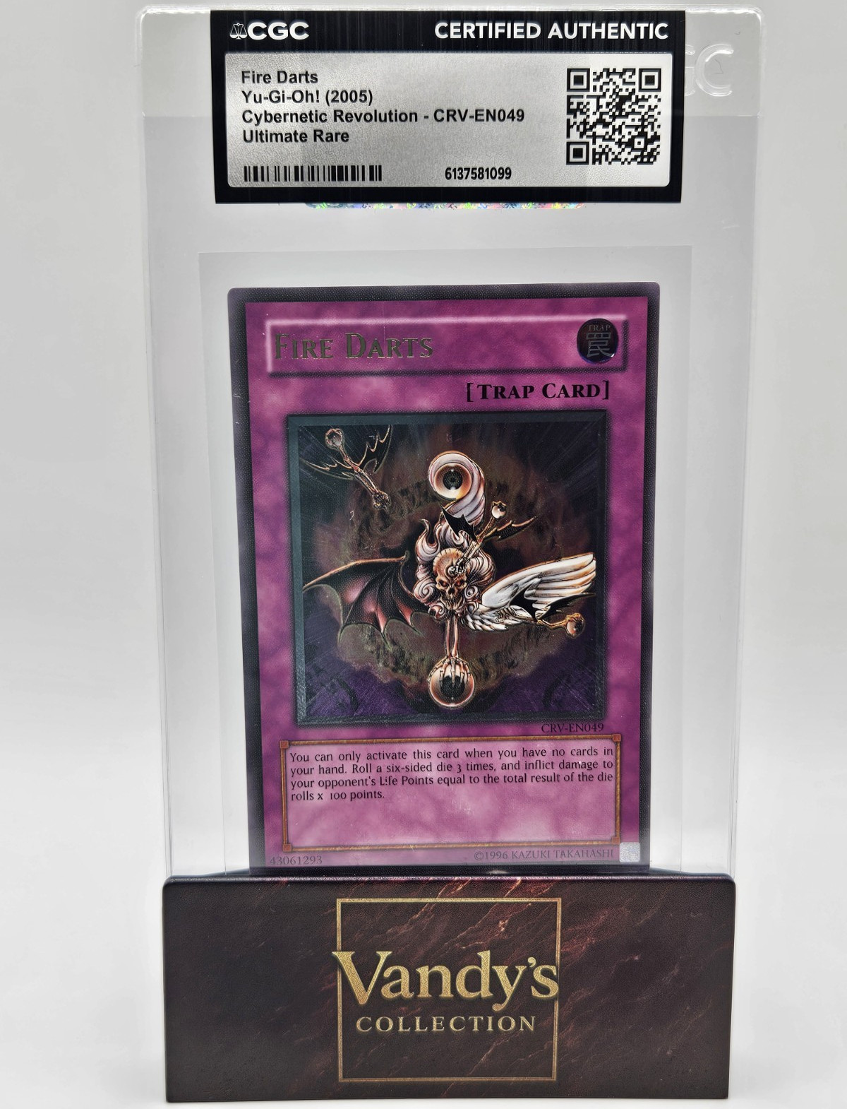 Konami Fire Darts CRV-EN049 Cybernetic Revolution Ultimate Rare CGC Yu-Gi-Oh