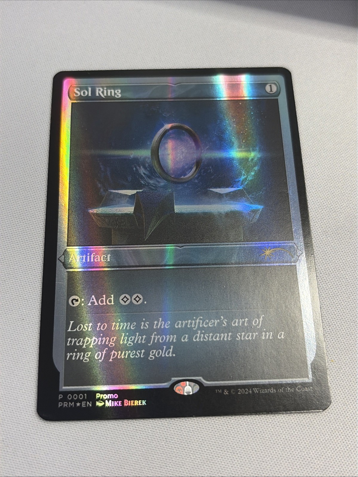 Sol Ring Double Rainbow Foil Promo Bab Foundation Nm