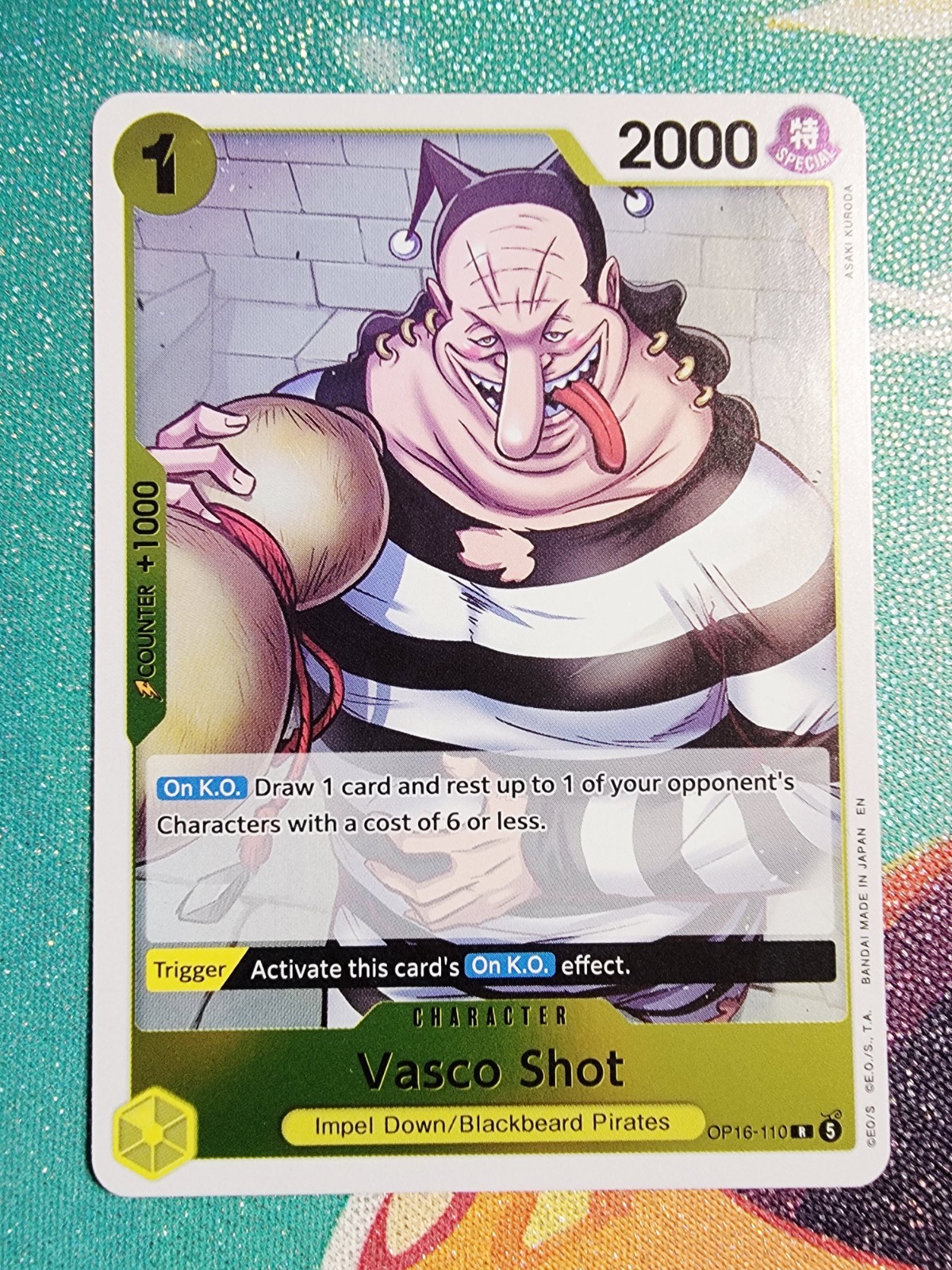 Vasco Shot OP16-110 – One Piece TCG: The Time of Battle – Rare Foil- English