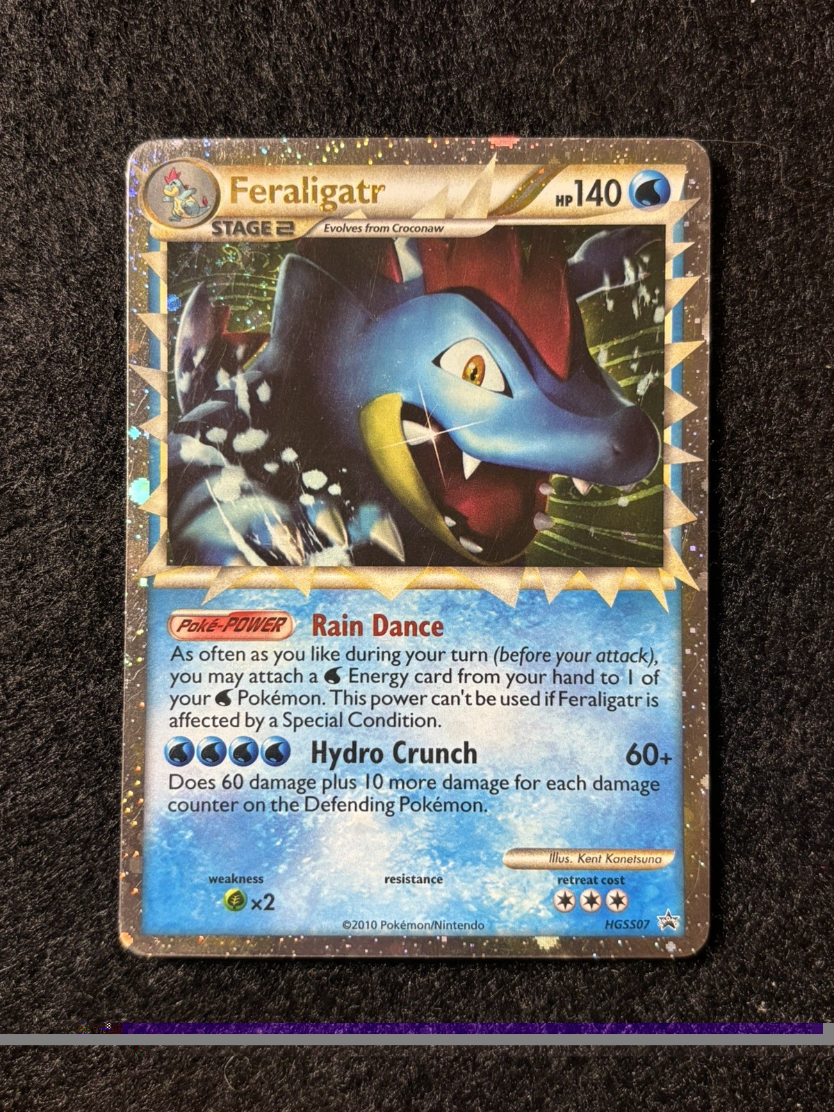 Feraligatr Prime HGSS07 Holo Black Star Promo 2010 Pokemon Card (LP)
