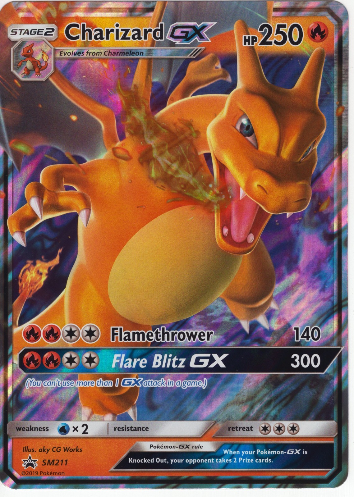 Charizard GX – SM211 (SM Black Star Promo) – Jumbo Cards (PR)