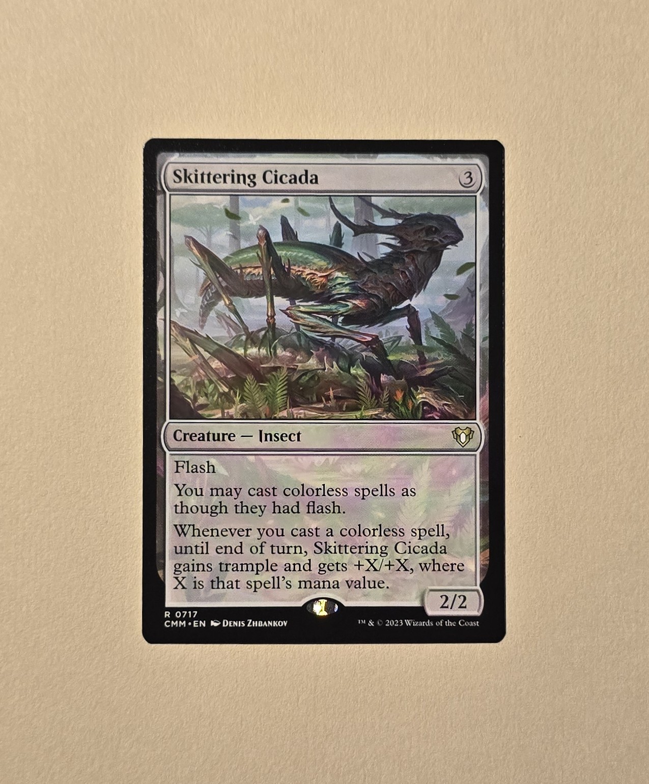 MTG Skittering Cicada NM – Commander Masters Fast FREE Shipping!