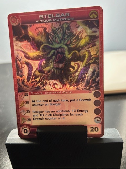 CHAOTIC RARE STELGAR VICIOUS MUTATION CARD