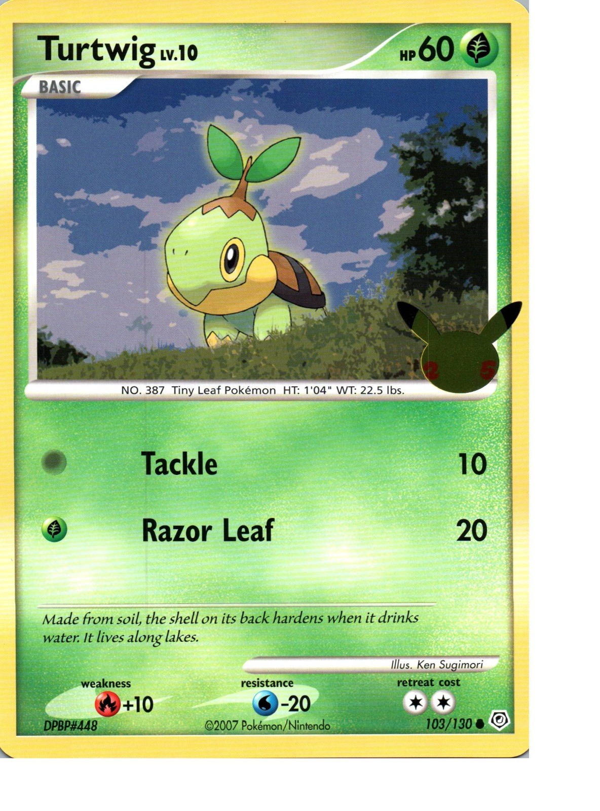Turtwig | 103/130 Promo | First Partner Pack Jumbo | LP