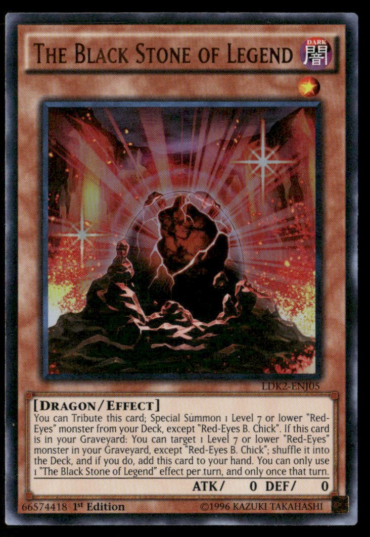 The Black Stone of Legend Legendary Decks II LDK2-ENJ05 Ultra Rare Yugioh LP