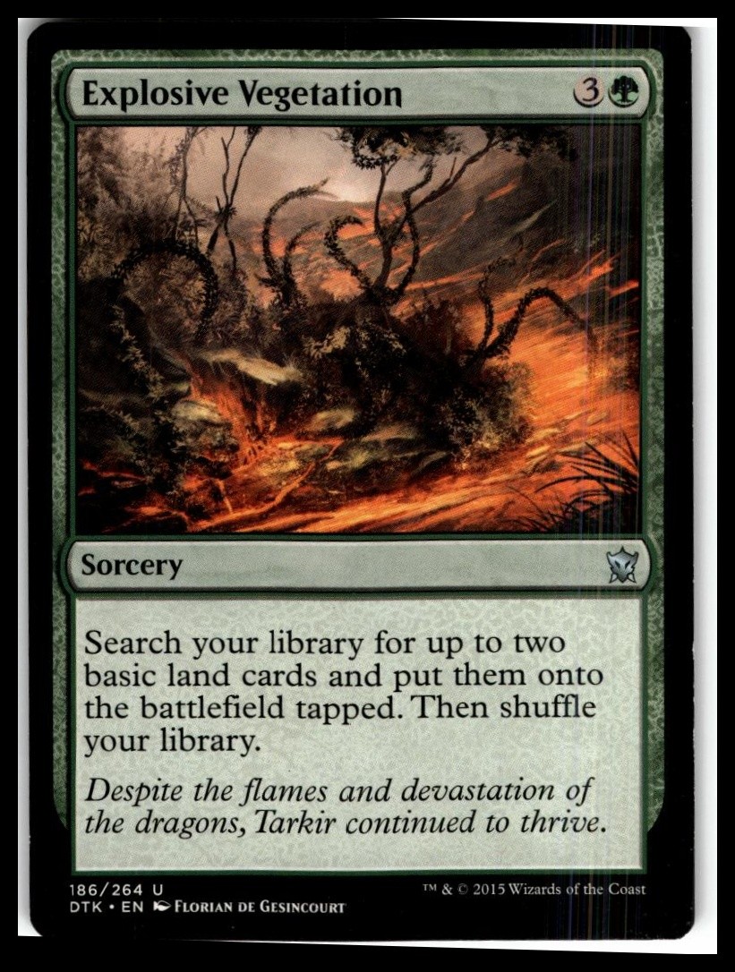 Dragons of Tarkir #186 Explosive Vegetation