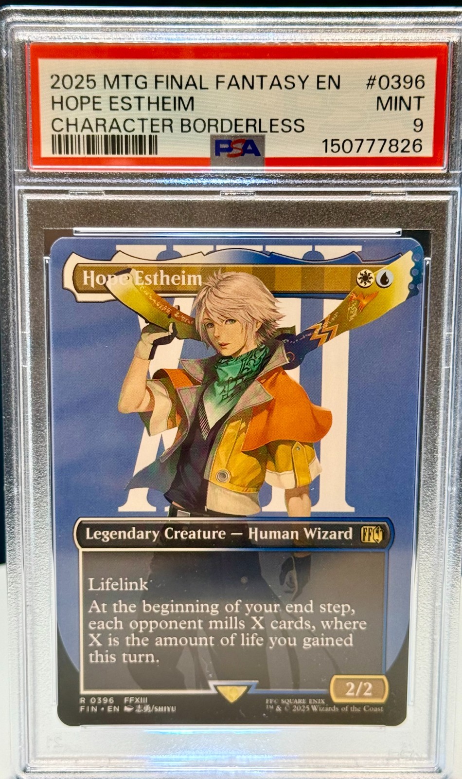 MTG Hope Estheim (Borderless) Final Fantasy EN Foil #0396 ***PSA MINT 9***