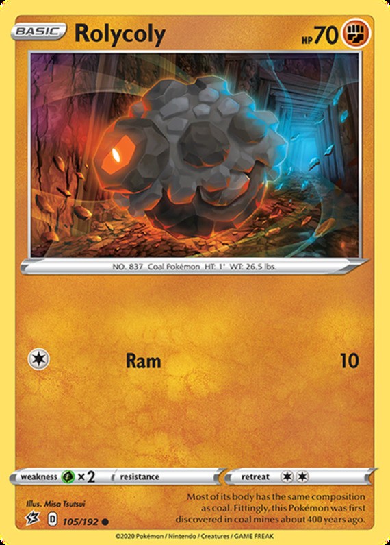 Rolycoly – 105/192 – Common – Near Mint
