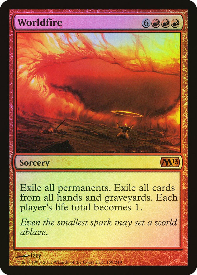 MTG FOIL Worldfire – Magic 2013 #158