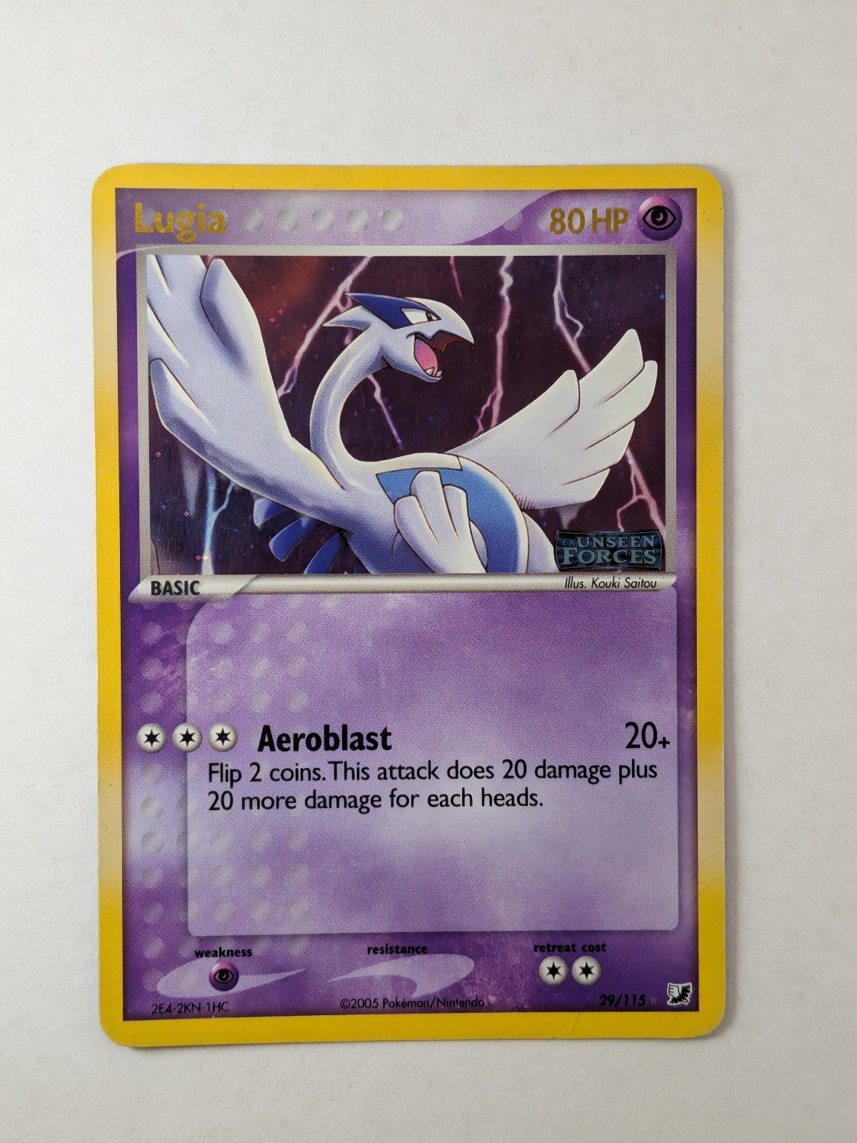 Lugia 29/115 Unseen Forces Reverse Holo MP