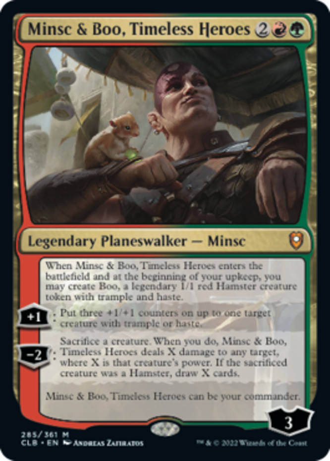 Minsc & Boo, Timeless Heroes Light Play Commander Legends: Battle for Baldur’s G