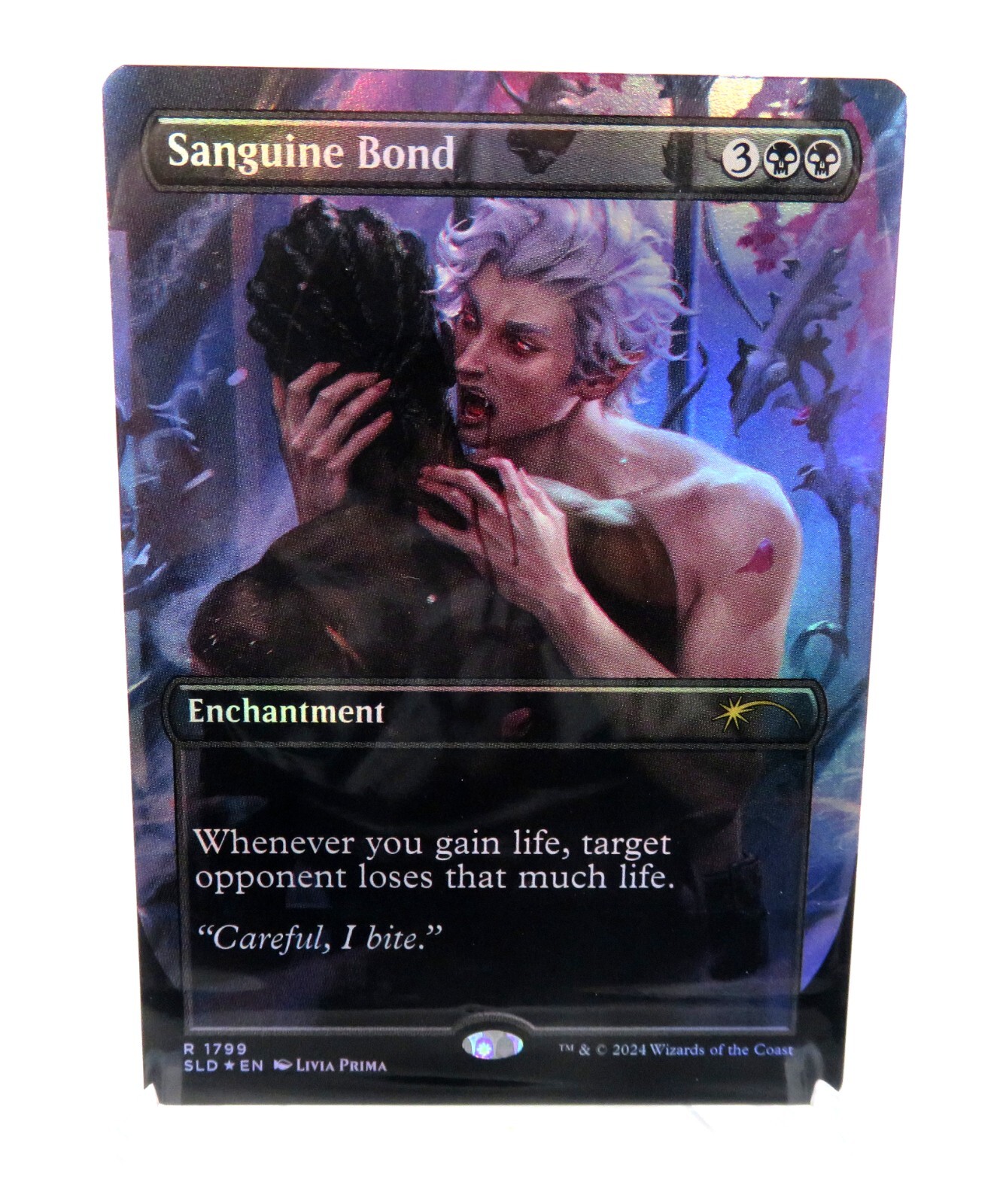 Sanguine Bond Dungeons Dragons MTG Rainbow FOIL Secret Lair SLD NM / M