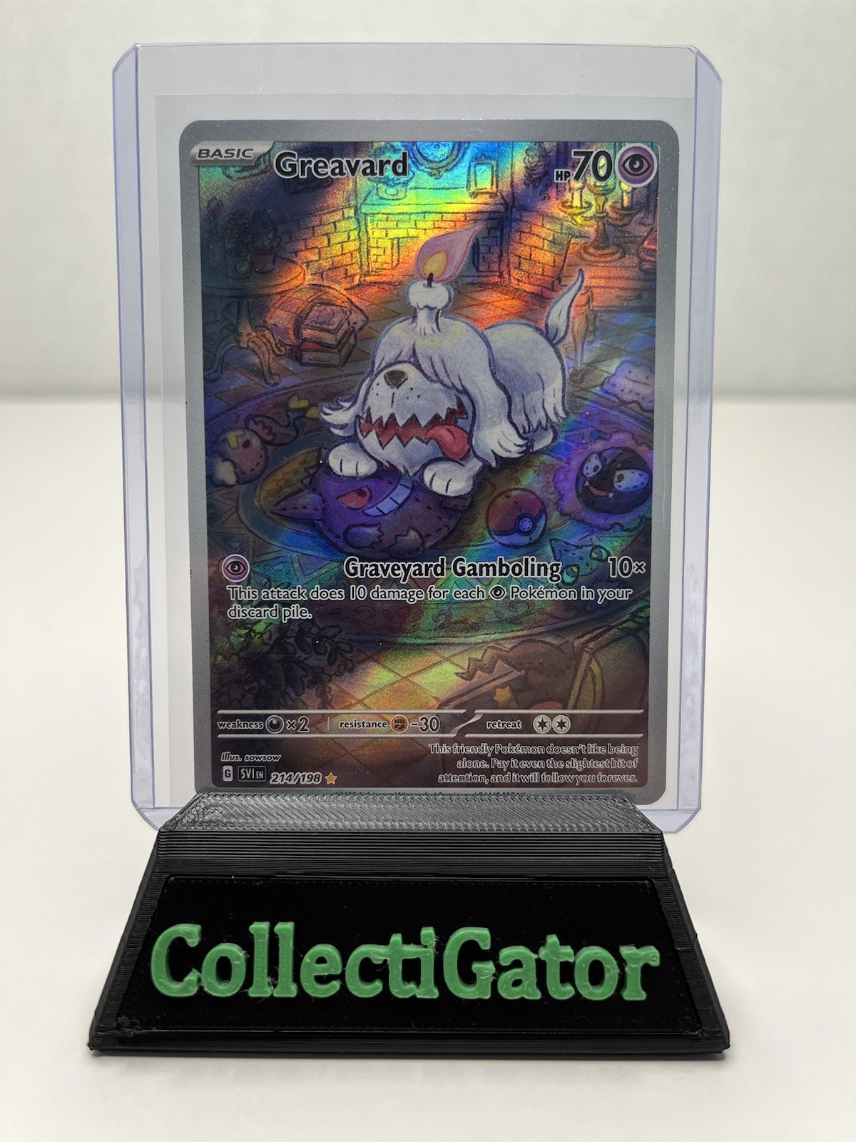 Pokémon Greavard 214/198 IR Full Art Holo – NM