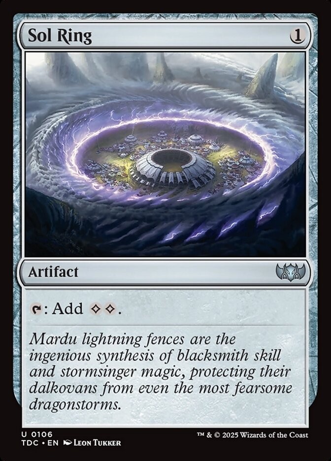 Sol Ring 0106 Non Foil Uncommon Tarkir Dragonstorm Commander MTG NM