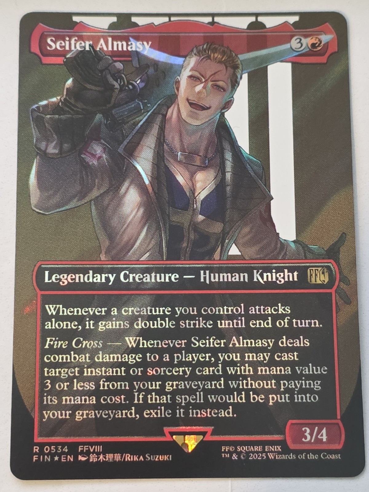Seifer Almasy (Borderless) (Surge Foil) Final Fantasy Foil