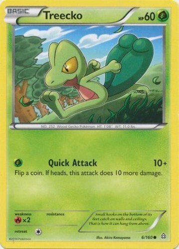 Pokémon TCG – Treecko – 6/160 – Common – XY: Primal Clash [Near Mint]