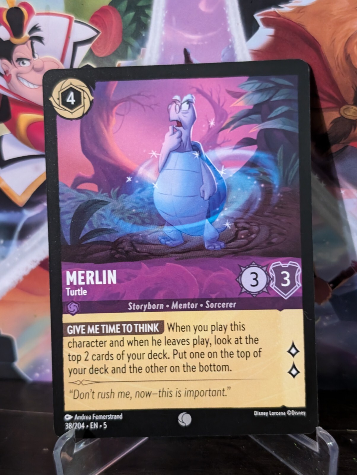 Merlin – Turtle – 38/204 – Common Lorcana Shimmering Skies Non Foil