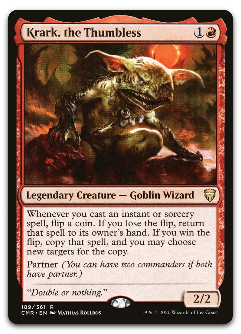 Krark, the Thumbless #189 (NM) Commander Legends CMR Magic MTG
