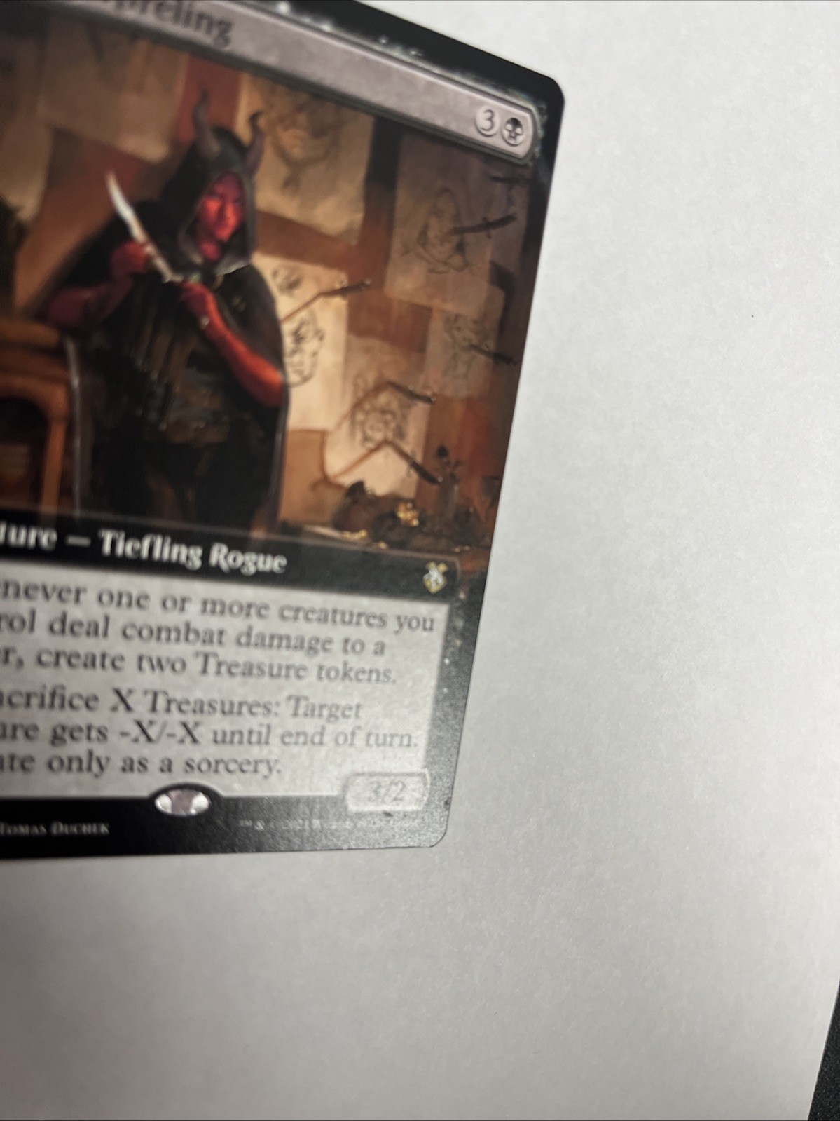 Grim Hireling Extended Art Nonfoil Card #294 MTG LP