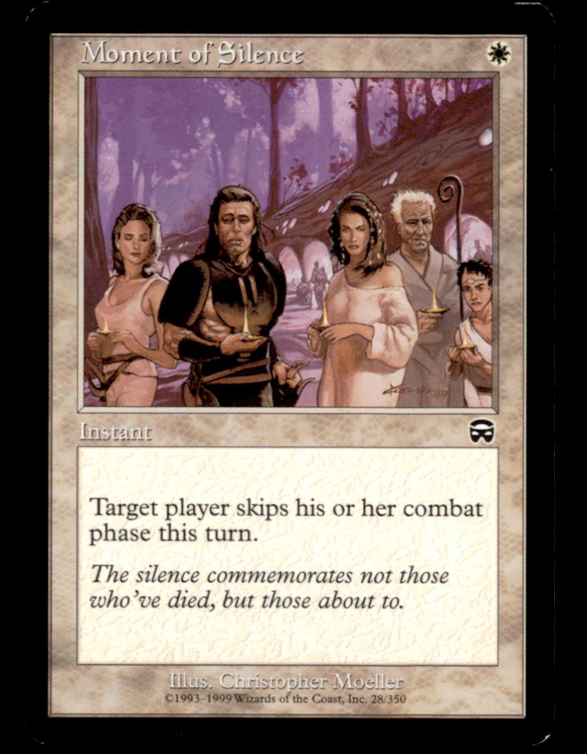 Moment of Silence 28 Common Mercadian Masques Magic: The Gathering LP