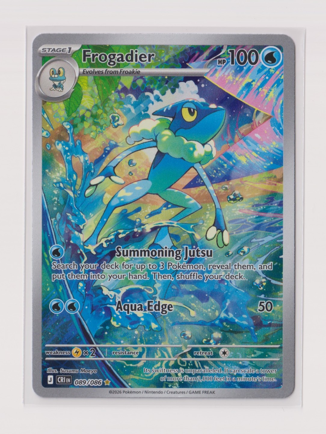 Pokémon ME04: Chaos Rising #089/086 Frogadier