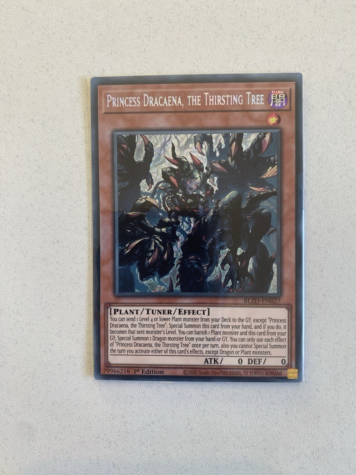 Princess Dracaena, the Thirsting Tree BLZD-EN024 Secret Rare 1st NM