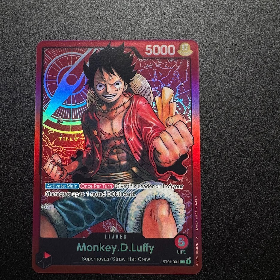 Monkey.D.Luffy ST01-001 – One Piece Card Game Starter Deck 1 Straw Hat Crew Foil