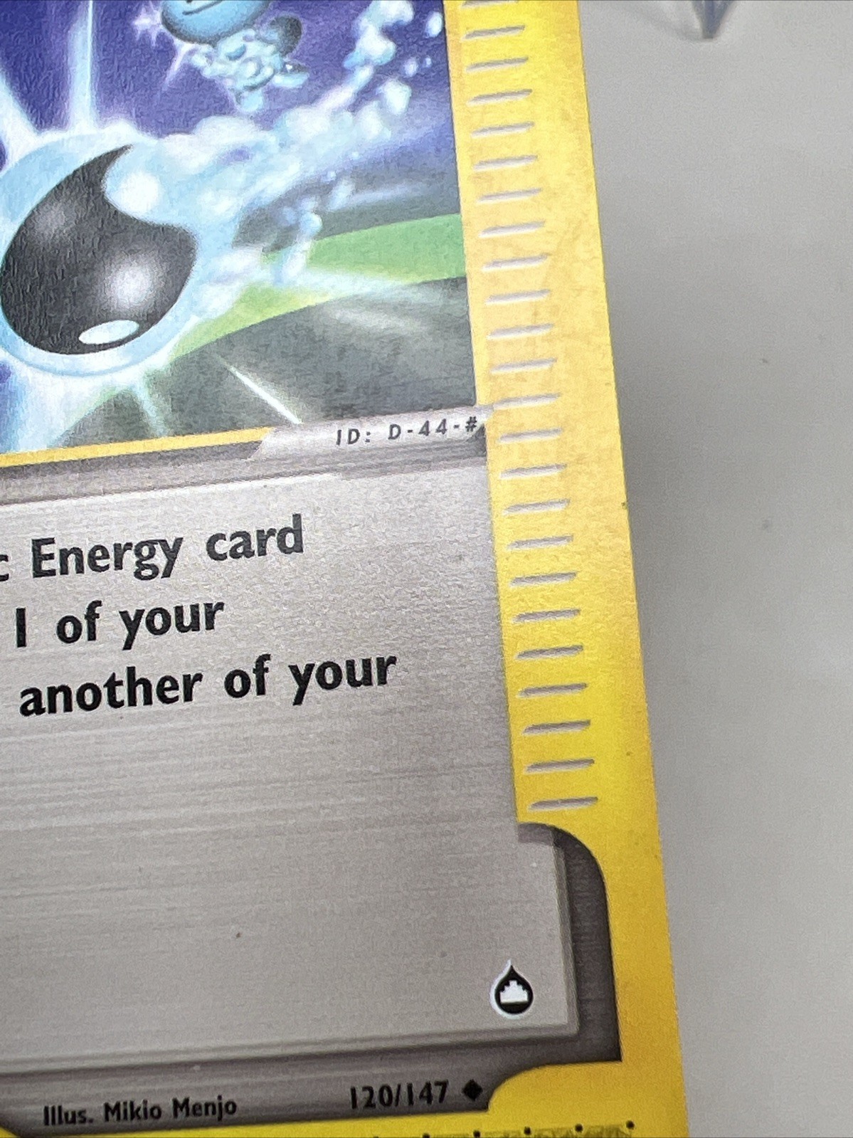 DAMAGED Energy Switch 120/147 Regular Aquapolis AUTHENTIC Pokemon Card