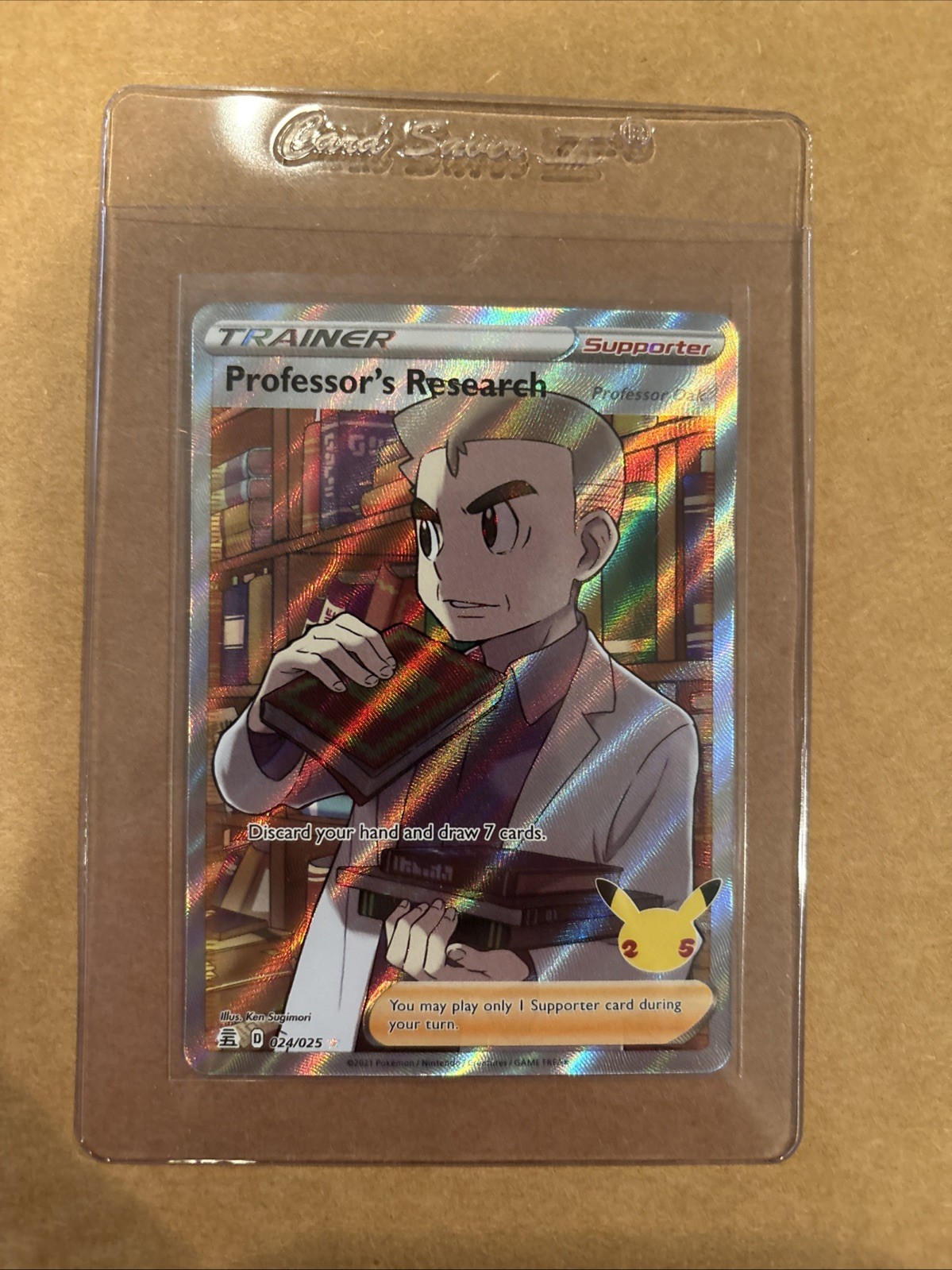 Professor’s Research [Professor Oak] (Full Art) 024/025 Celebrations Holo