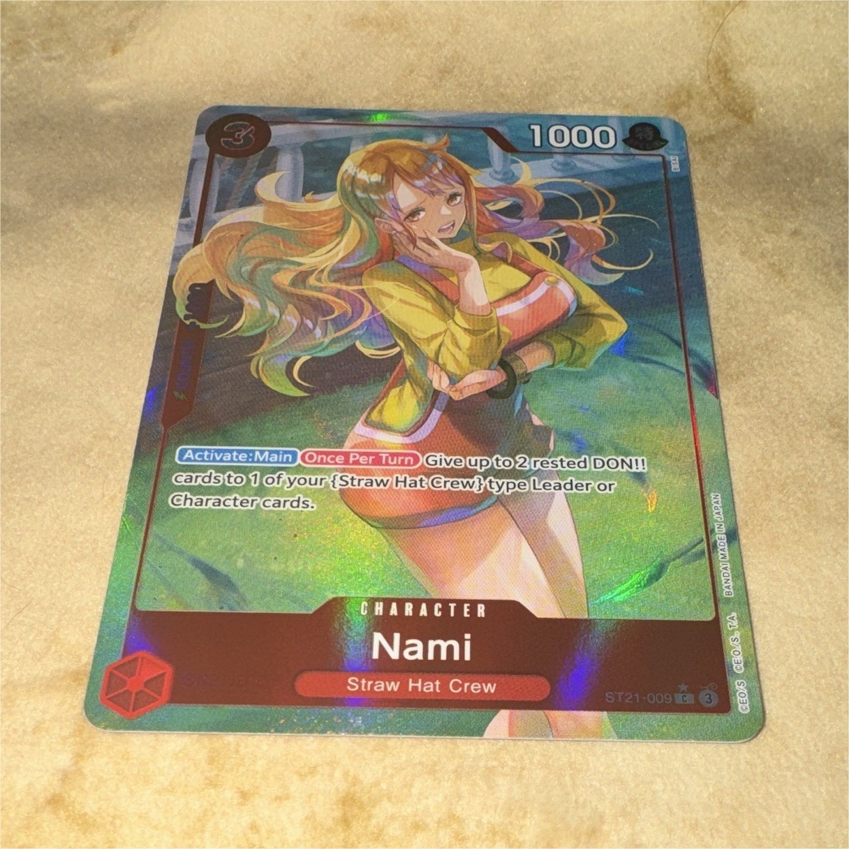 One Piece CCG Nami ST21-009 Alt Art Foil