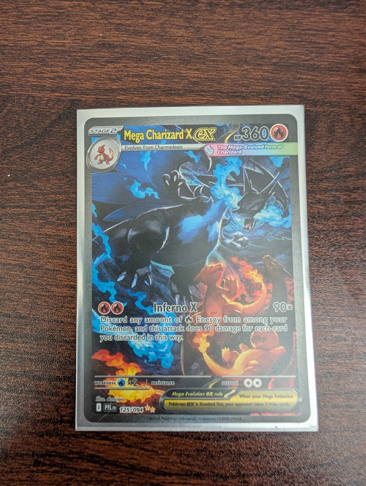 Mega Charizard x ex 360 card