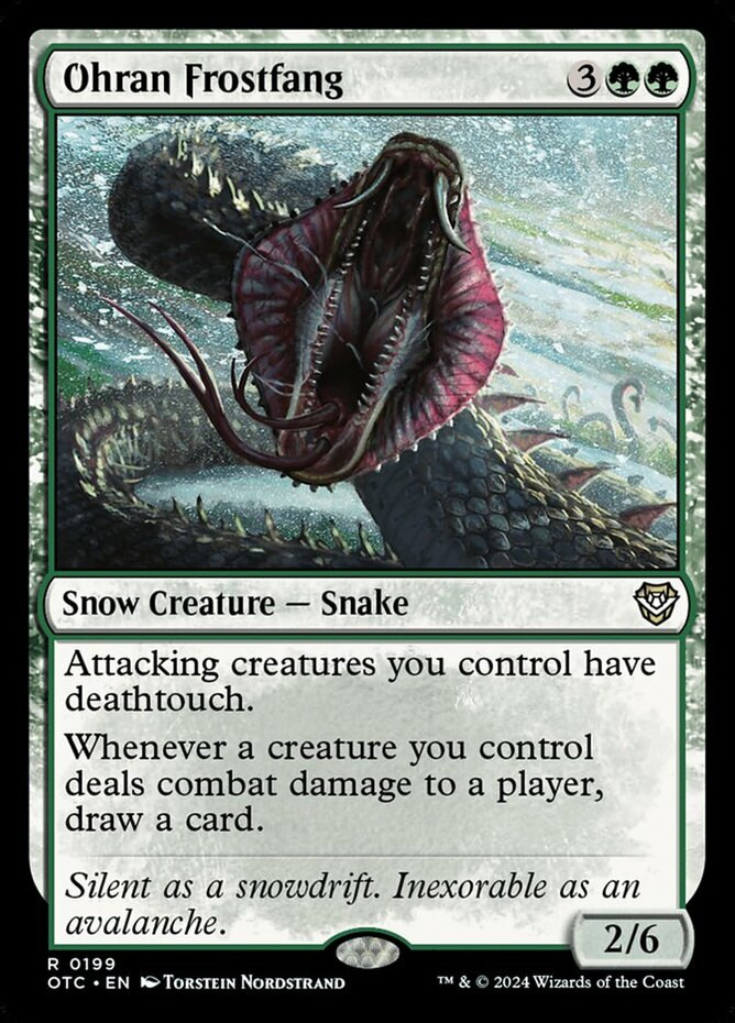 [1x] Ohran Frostfang Near Mint, English Outlaws Commander Singles MTG Magic