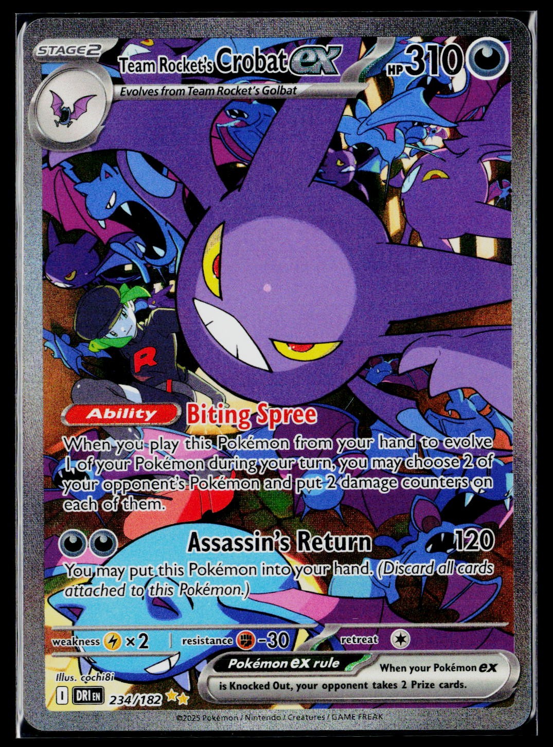 SV10: Destined Rivals #234/182 Team Rocket’s Crobat ex