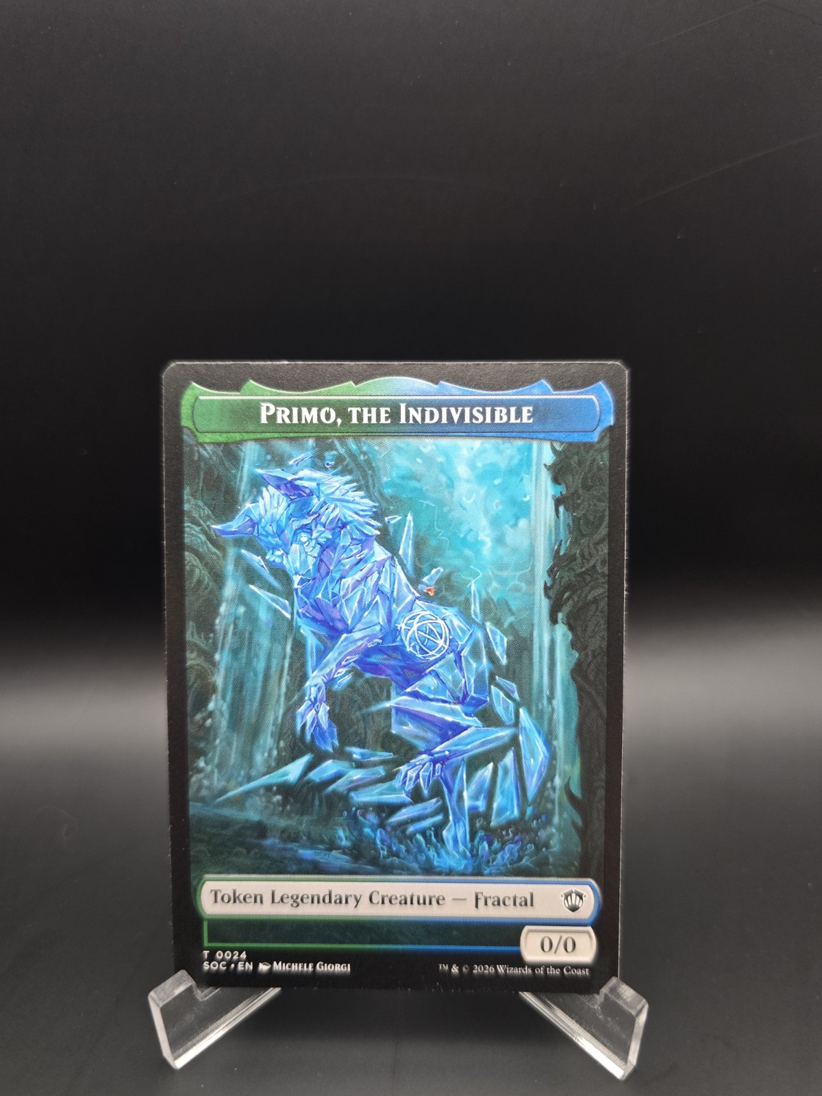 Primo, The Indivisible // Treasure Double-Sided Token 24-12 SOC Magic MTG NM