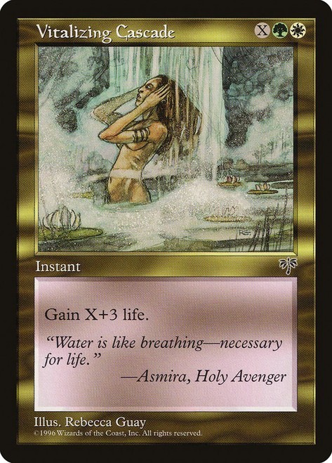 4x Vitalizing Cascade – Mirage Common Rebecca Guay – MTG LP EDH Magic – MTG_Dom