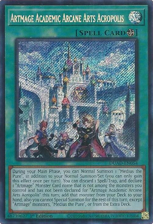 Artmage Academic Arcane Arts Acropolis – DUAD-EN054 – Secret Rare – 1st Edition