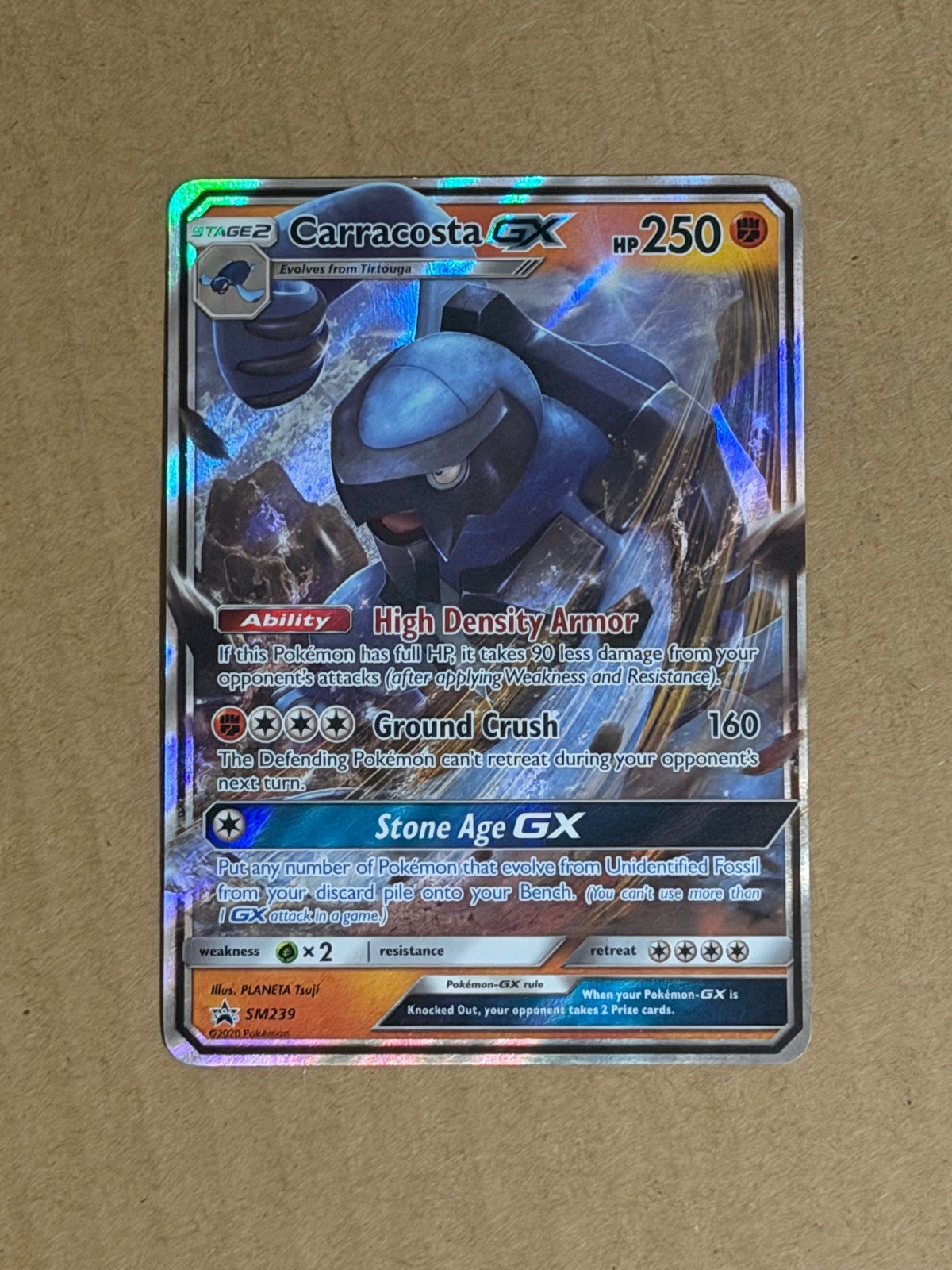 Carracosta GX – SM239 Holo Sun & Moon Promo Pokemon LP PLANETA Tsuji
