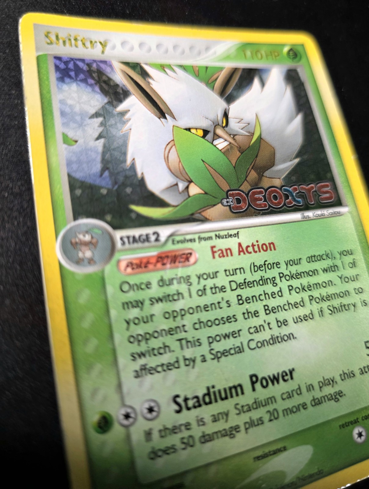 Pokémon TCG Shiftry 25/107 Ex Deoxys Stamped Holographic – MP/HP