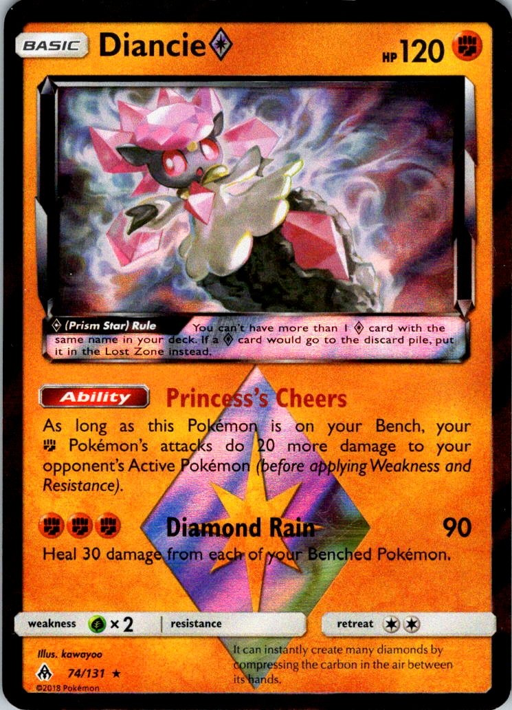 Diancie Prism Star Holo Prism Rare SM – Forbidden Light 74/131 LP